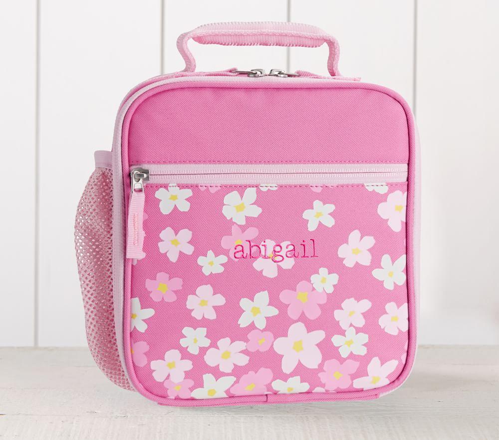 Mackenzie Pink Falling Flowers Glow-in-the-dark Lunch Box